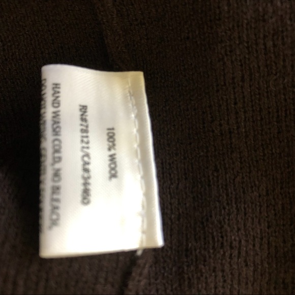 Eileen Fisher Choc Brown Wool Sweater PS NWT - Picture 6 of 7
